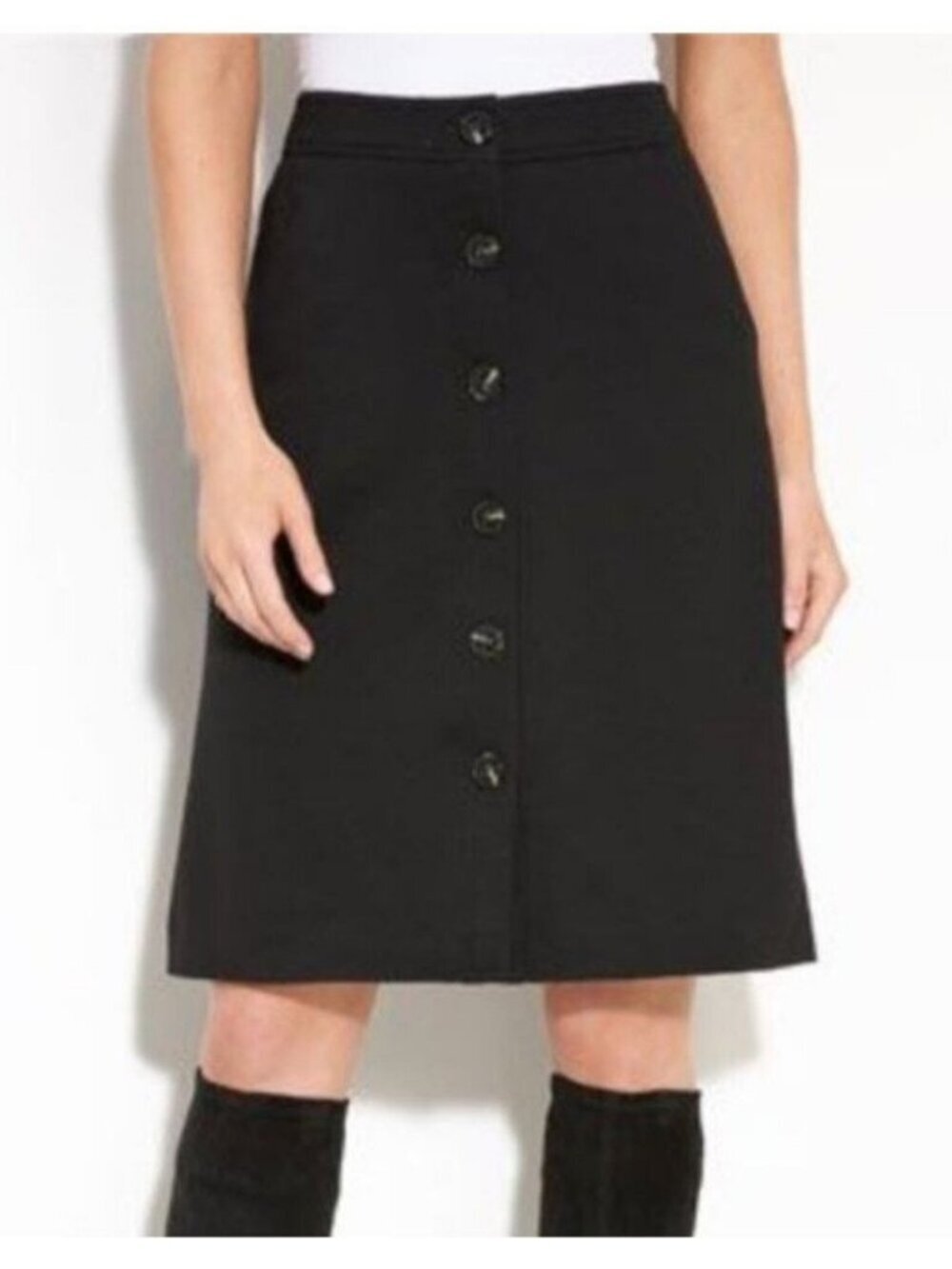TRINA TURK Button Front A-Line Skirt Size 8